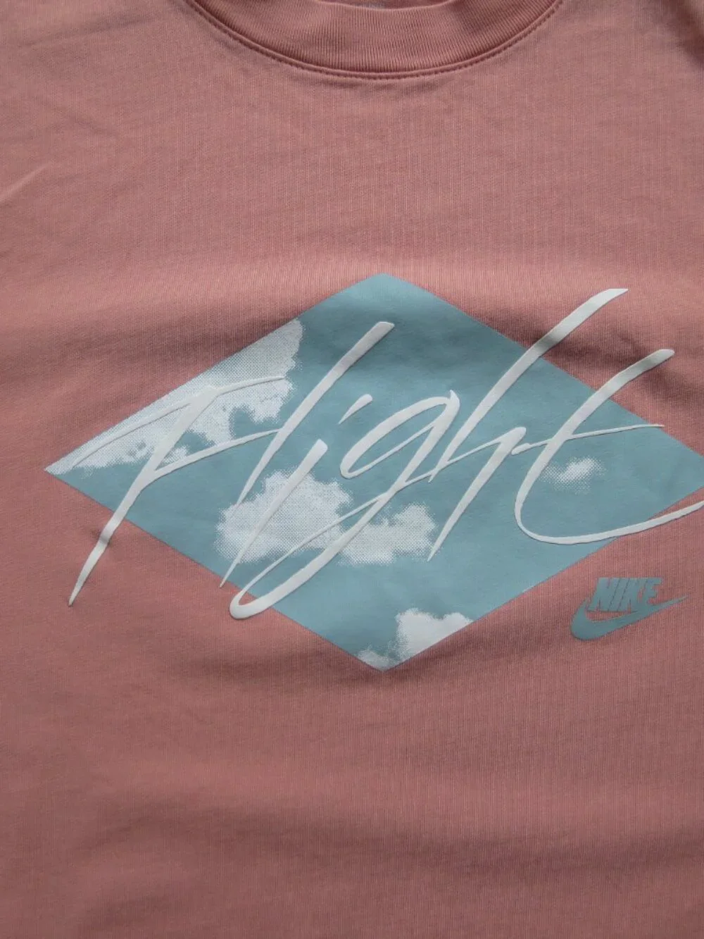 Nike Jordan Flight Essentials Graphic Tee Size S 100% Cotton Salmon Peach Pink